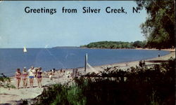 Greetings From Silver Creek New York Postcard Postcard