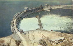 Aerial View Of The Long Sault Control Dam Postcard