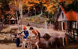 St. Nick's Chapel And Santa's Blacksmith Shop North Pole, NY Postcard Postcard