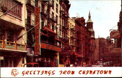 Greetings From Chinatown Postcard