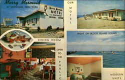 Merry Mermaid Motel And Restaurant Postcard