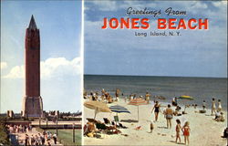 Greetings From Jones Beach Postcard