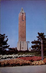 Fall Flowers And Water Tower, Jones Beach Postcard