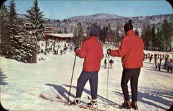 Ski Time! Skiing Postcard Postcard