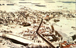 Aerial View Of Frankenmuth Michigan Postcard Postcard