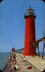 Visit The Grand Haven Just For The Fun Of It! Michigan Postcard Postcard