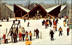 Caberfae Ski Resort West Cadillack, MI Postcard Postcard