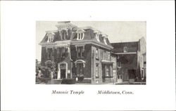 Masonic Temple Middletown, CT Postcard Postcard