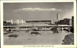 View Of Riverside Cotton Mills Postcard