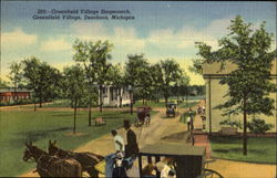 Greenfield Village Stagecoach, Greenfield Village Dearborn, MI Postcard Postcard