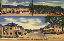 The Romer Hotel Court, 111 Prospect Ave Hot Springs National Park, AR Postcard Postcard