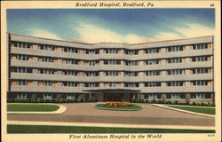 Bradford Hospital Pennsylvania Postcard Postcard