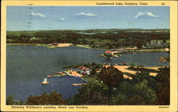 Showing Wildman's Landing, Candlewood Lake Danbury, CT Postcard Postcard