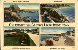 Greetings From Groton Long Point Postcard