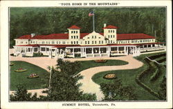 Summit Hotel Uniontown, PA Postcard Postcard