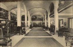 Main Lobby Hotel Bond Hartford, CT Postcard Postcard