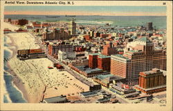 Aerial View Atlantic City, NJ Postcard Postcard