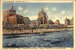 View From Beach Postcard