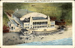 New Convention Hall Atlantic City, NJ Postcard Postcard