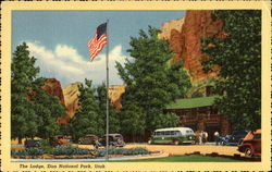 The Lodge, Zion National Park Utah Postcard Postcard