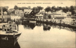 Wharf Scene, Bearskin Neck Postcard