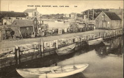 Wharf Scene, Cape Ann Postcard