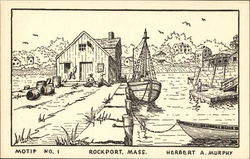 Motif No. 1 Rockport, MA Postcard Postcard