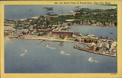 An Aerial View Of Woods Hole Postcard