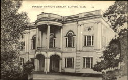 Peabody Institute Library Danvers, MA Postcard Postcard