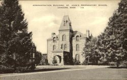 St. John's Preparatory School Administration Building Danvers, MA Postcard Postcard