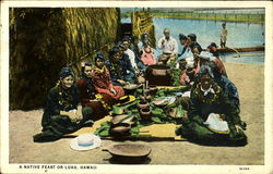 A Native Feast Or Luau Postcard