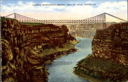 Hansen Suspension Bridge Postcard