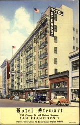 Hotel Stewart, 353 Geary St. Off Union Square Postcard