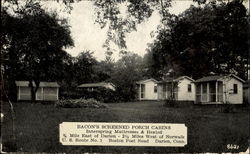 Bacon's Screened Porch Cabins Darien, CT Postcard Postcard