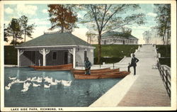 Lake Side Park Richmond, VA Postcard Postcard