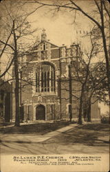 St. Luke's P. E. Church, Peachtree Street Atlanta, GA Postcard Postcard