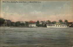 Shore View Showing Sea Island Hotel Postcard