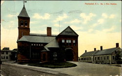 No. 3 Fire Station Pawtucket, RI Postcard Postcard