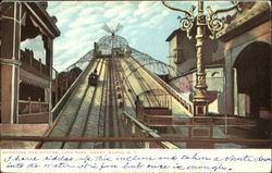 Shooting The Chutes, Luna Park Postcard