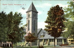 Baptist Church Morristown, NJ Postcard Postcard