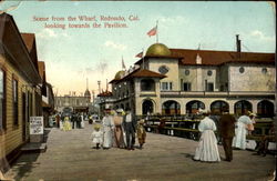 Scene From the Wharf Redondo Beach, CA Postcard Postcard