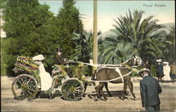 Floral Parade Los Angeles, CA Postcard Postcard