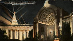 2018 Section Of Court of Four Seasons By Night Postcard