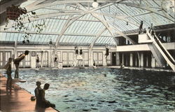 Interior Los Banos Bath House San Diego, CA Postcard Postcard