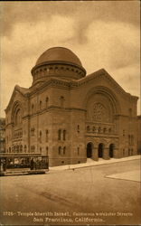 Temple Sherith Israel, California & Webster Streets Postcard