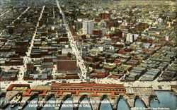 Aeroplane View Of Business District San Francisco, CA Postcard Postcard