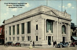 First Bridgeport National And Peoples Savings Banks Connecticut Postcard Postcard