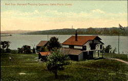 Red Top Harvard Training Quarters Gales Ferry, CT Postcard Postcard