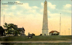 Groton Monument and School Connecticut Postcard Postcard