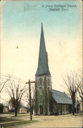 St. Pauls Episcopal Church Fairfield, CT Postcard Postcard